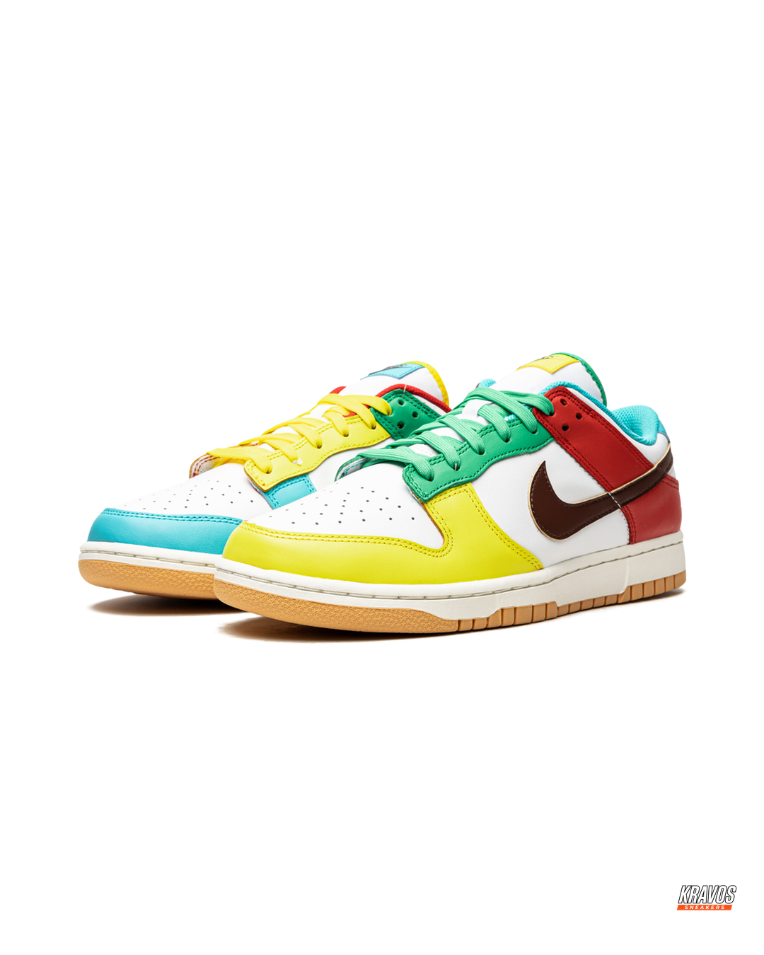NK Leather Panelled Colour-Block Trainer