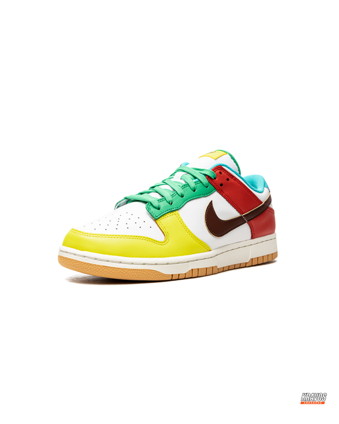 NK Leather Panelled Colour-Block Trainer