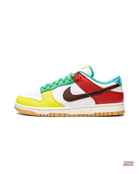 NK Leather Panelled Colour-Block Trainer