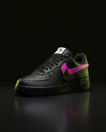NK Leather Panelled Court Trainer Black Purple