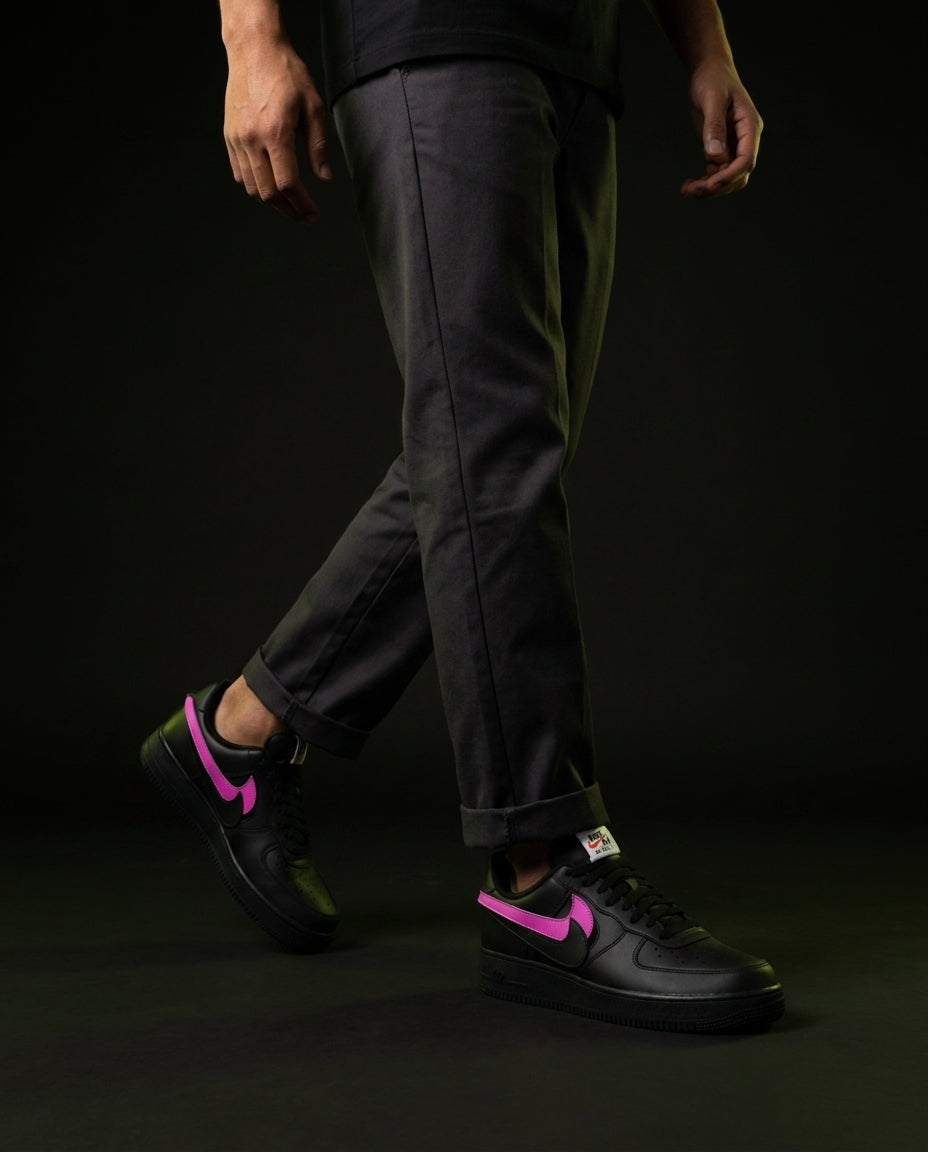 NK Leather Panelled Court Trainer