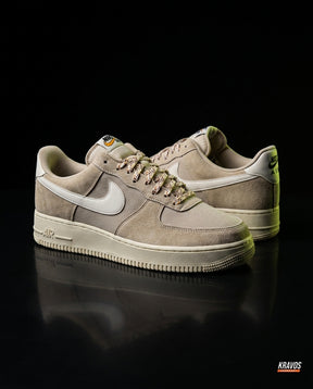NK Leather Panelled Court Trainer Khaki Cream