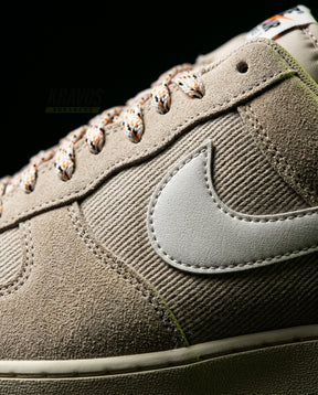 NK Leather Panelled Court Trainer Khaki Cream