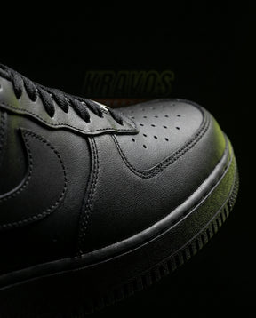 NK Leather Panelled Court Trainer Triple Black