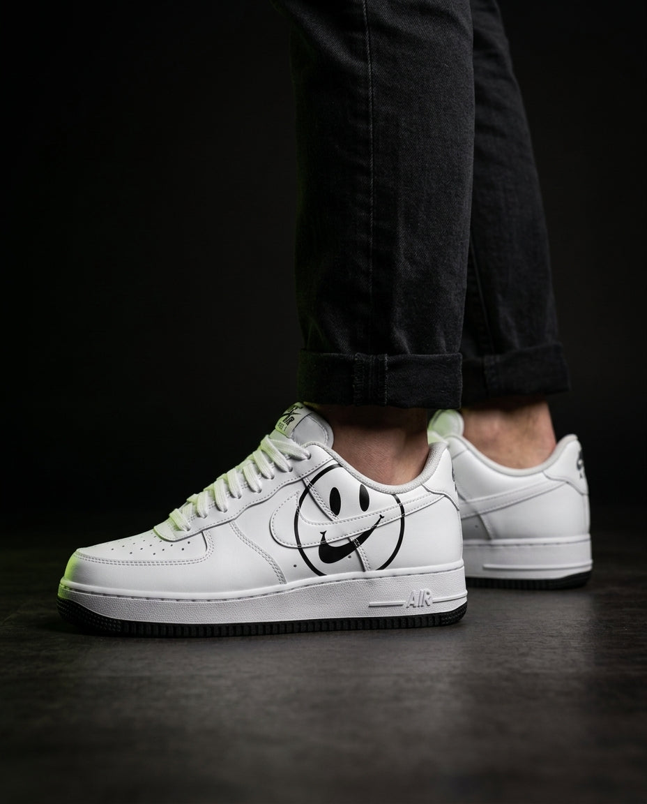 NK Leather Panelled Court Trainer White Black