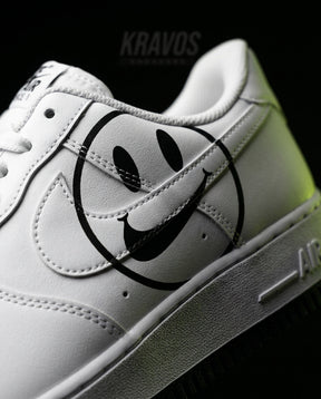 NK Leather Panelled Court Trainer White Black