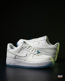 NK Leather Panelled Court Trainer White Blue