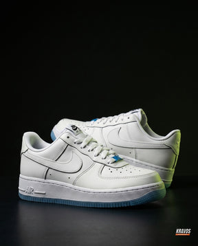 NK Leather Panelled Court Trainer White Blue