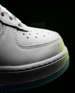 NK Leather Panelled Court Trainer White Blue