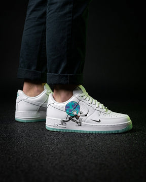 NK Leather Panelled Court Trainer White Mint