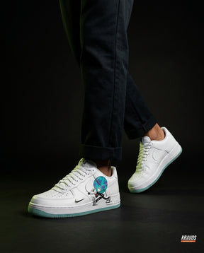 NK Leather Panelled Court Trainer White Mint