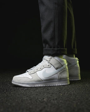 NK Leather Panelled High-Top Trainer