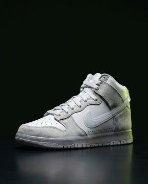 NK Leather Panelled High-Top Trainer