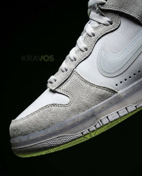 NK Leather Panelled High-Top Trainer