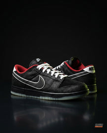 NK Leather Panelled Low Court Trainer Mixed 4 Black Red