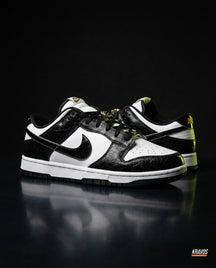 NK Leather Panelled Low Court Trainer Mixed 4 Black White