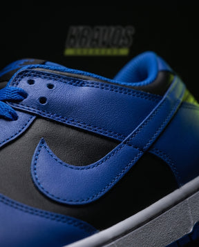 NK Leather Panelled Low Court Trainer Blue Blue Black