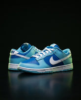 NK Leather Panelled Low Court Trainer Blue Blue White