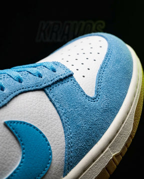 NK Leather Panelled Low Court Trainer Blue Blue White Gum