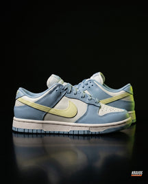 NK Leather Panelled Low Court Trainer Mixed 3 Blue White Yellow