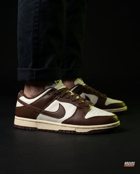 NK Leather Panelled Low Court Trainer Mixed 4 Brown White