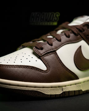 NK Leather Panelled Low Court Trainer Mixed 4 Brown White