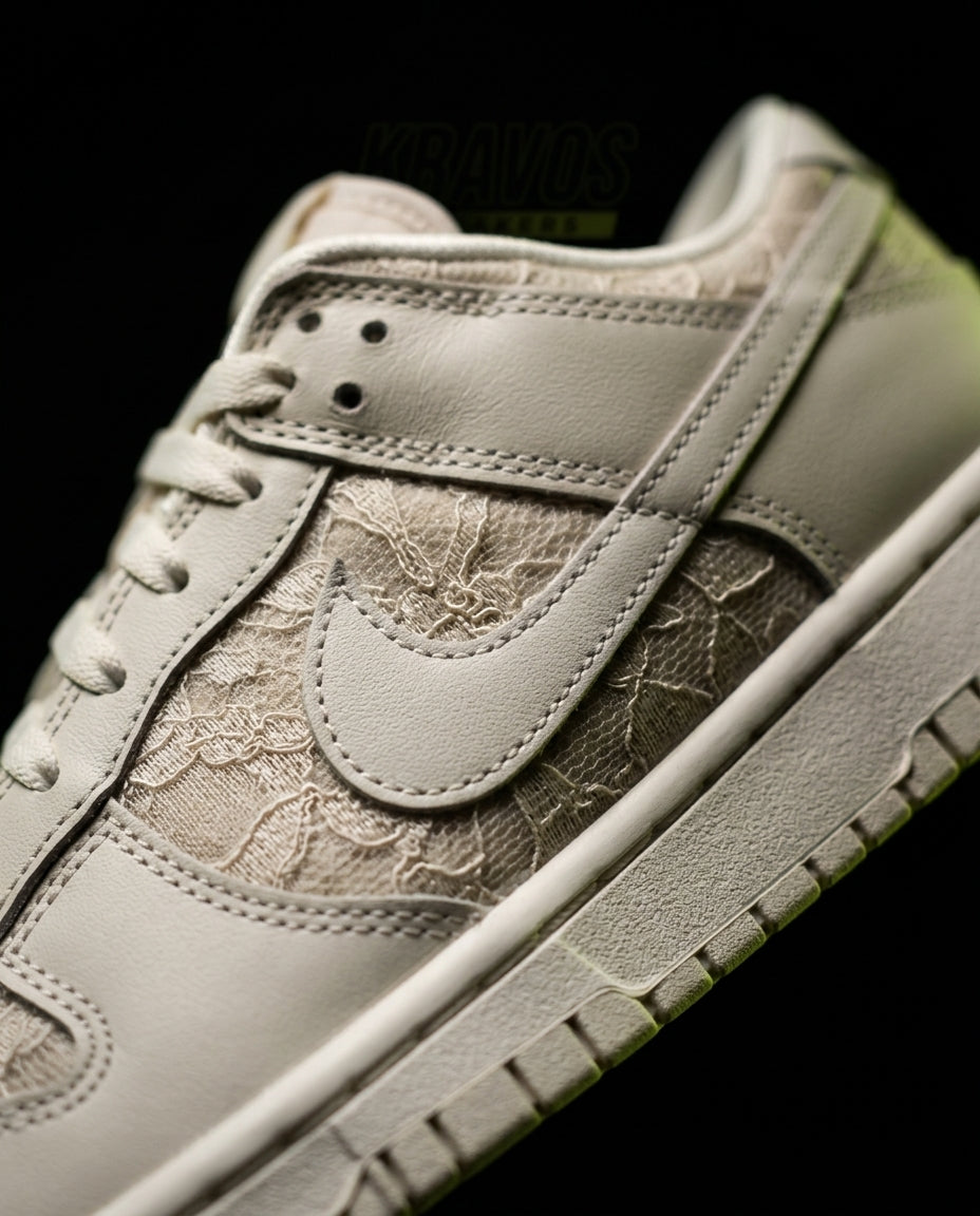 NK Leather Panelled Low Court Trainer Cream Cream Beige