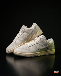 NK Leather Panelled Low Court Trainer Cream Cream Grey