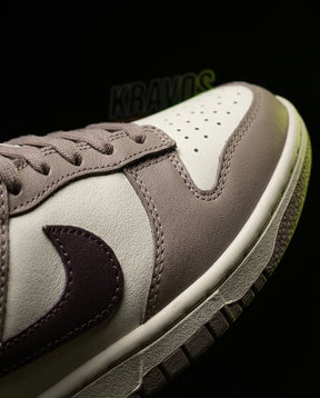 NK Leather Panelled Low Court Trainer Cream Cream Taupe