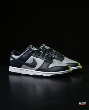 NK Leather Panelled Low Court Trainer Mixed 1 Grey Black