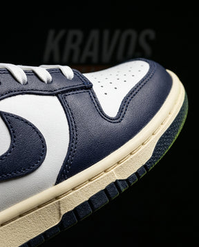 NK Leather Panelled Low Court Trainer Mixed 4 Navy White