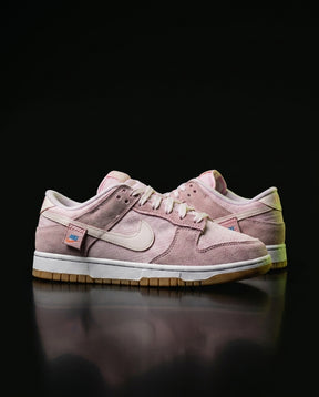 NK Leather Panelled Low Court Trainer White Pink Gum