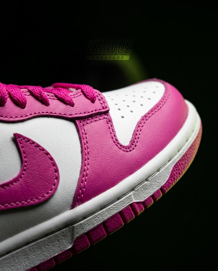 NK Leather Panelled Low Court Trainer Mixed 1 Pink White