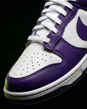 NK Leather Panelled Low Court Trainer Mixed 1 Purple White