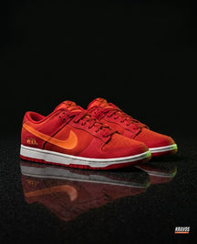 NK Leather Panelled Low Court Trainer Mixed 4 Red Orange