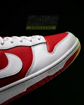 NK Leather Panelled Low Court Trainer Mixed 1 Red White