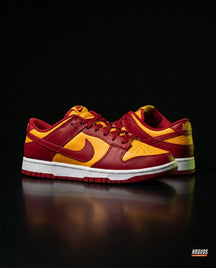 NK Leather Panelled Low Court Trainer Mixed 3 Red Yellow