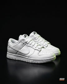 NK Leather Panelled Low Court Trainer White Triple White