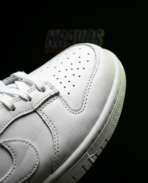 NK Leather Panelled Low Court Trainer White Triple White