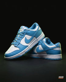 NK Leather Panelled Low Court Trainer Blue University Blue White
