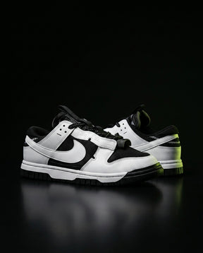 NK Leather Panelled Low Court Trainer Mixed 2 White Black