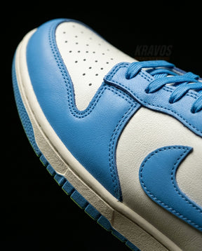 NK Leather Panelled Low Court Trainer Blue White Blue