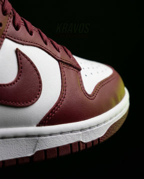 NK Leather Panelled Low Court Trainer Mixed 1 White Burgundy