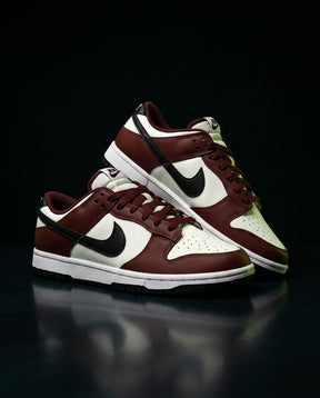 NK Leather Panelled Low Court Trainer Mixed 1 White Maroon Black