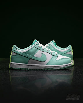 NK Leather Panelled Low Court Trainer White White Mint