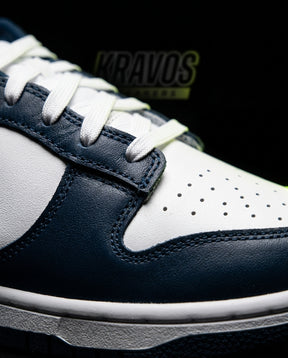 NK Leather Panelled Low Court Trainer Mixed 4 White Navy