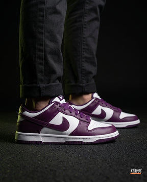 NK Leather Panelled Low Court Trainer Mixed 4 White Purple