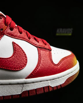 NK Leather Panelled Low Court Trainer Mixed 3 White Red