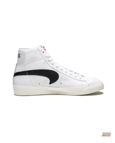 NK Leather Panelled Mid Trainer White Black #whiteblack