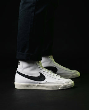 NK Leather Panelled Mid Trainer